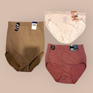 VANITY FAIR, Warner ‘s, Bali Women’s Size 8 XL Briefs 3-Pack Underwear Brand New